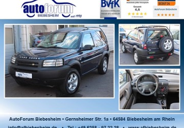 Land Rover Freelander 90.000 km 2.499 &euro; Biebesheim 64584